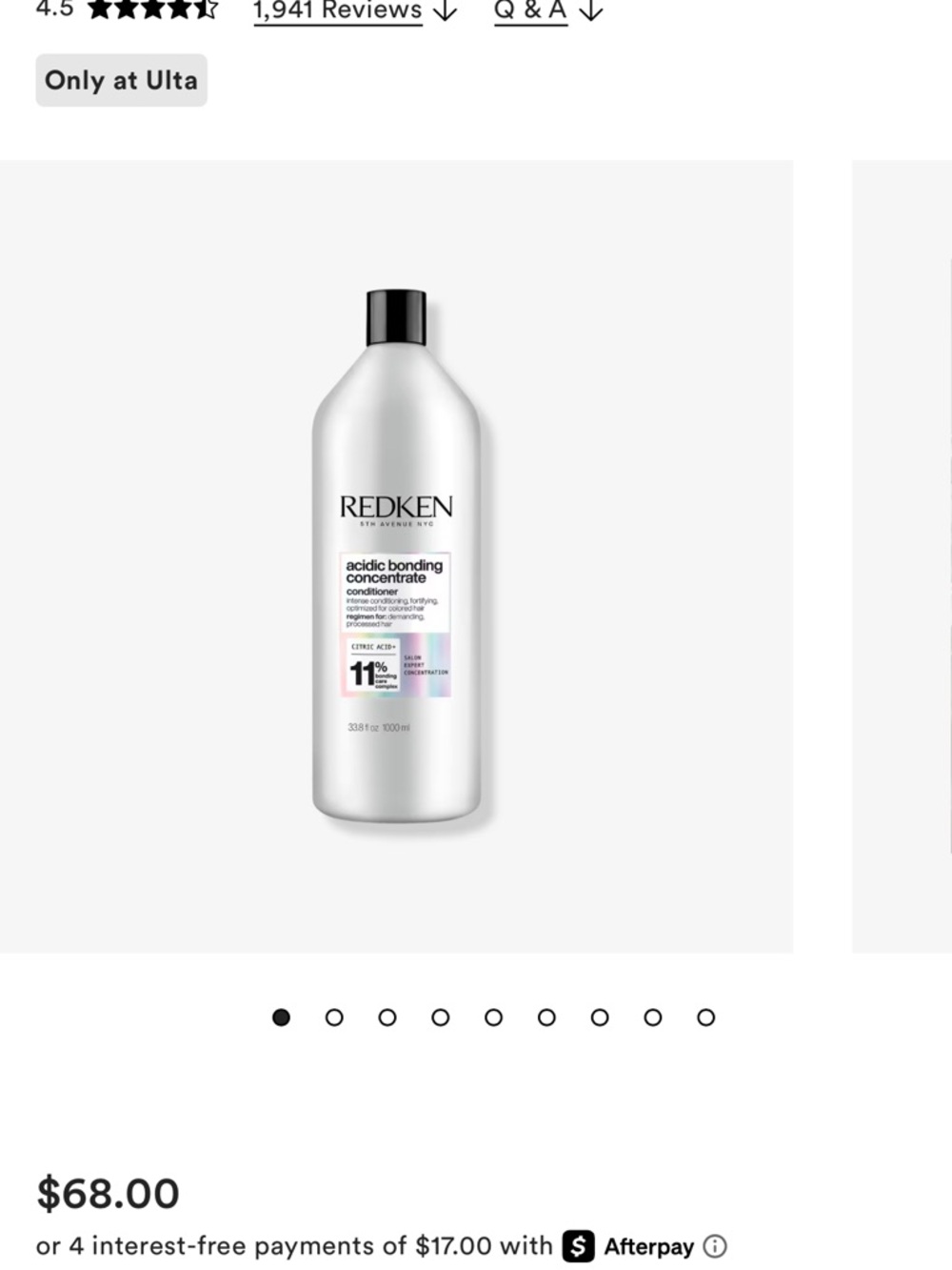 Redken Acidic Bonding Concentrate Conditioner - Silver with Pastel Label